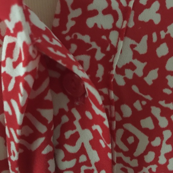 The Limited red and white paisley Sleeveless Top - Picture 6 of 8